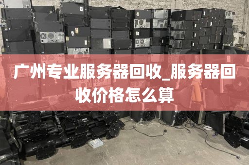 广州专业服务器回收_服务器回收价格怎么算